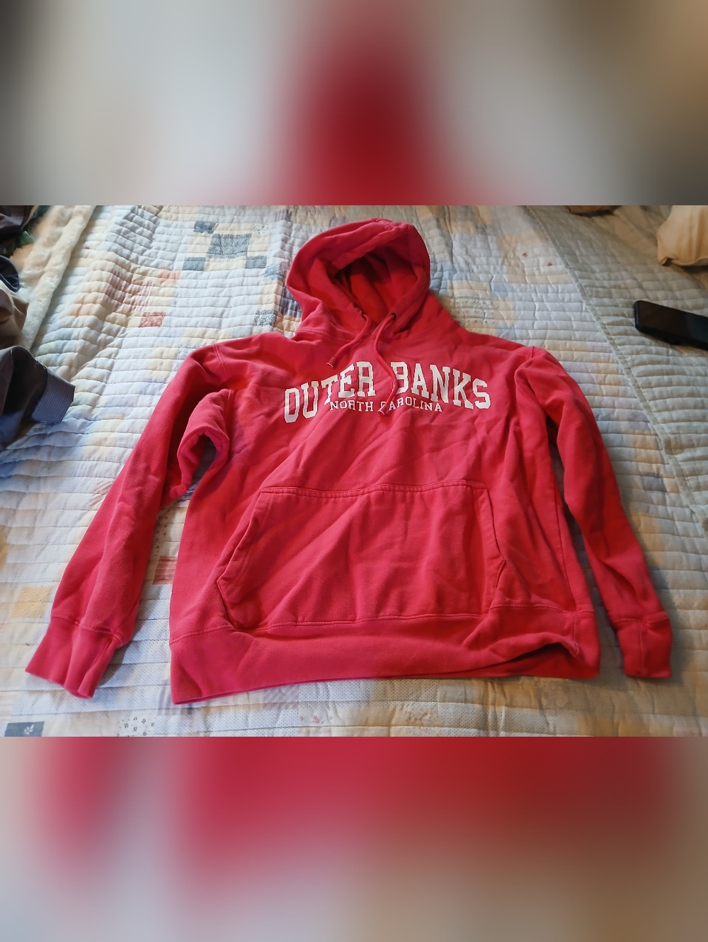 Outer Banks North Carolina Red Hoodie
